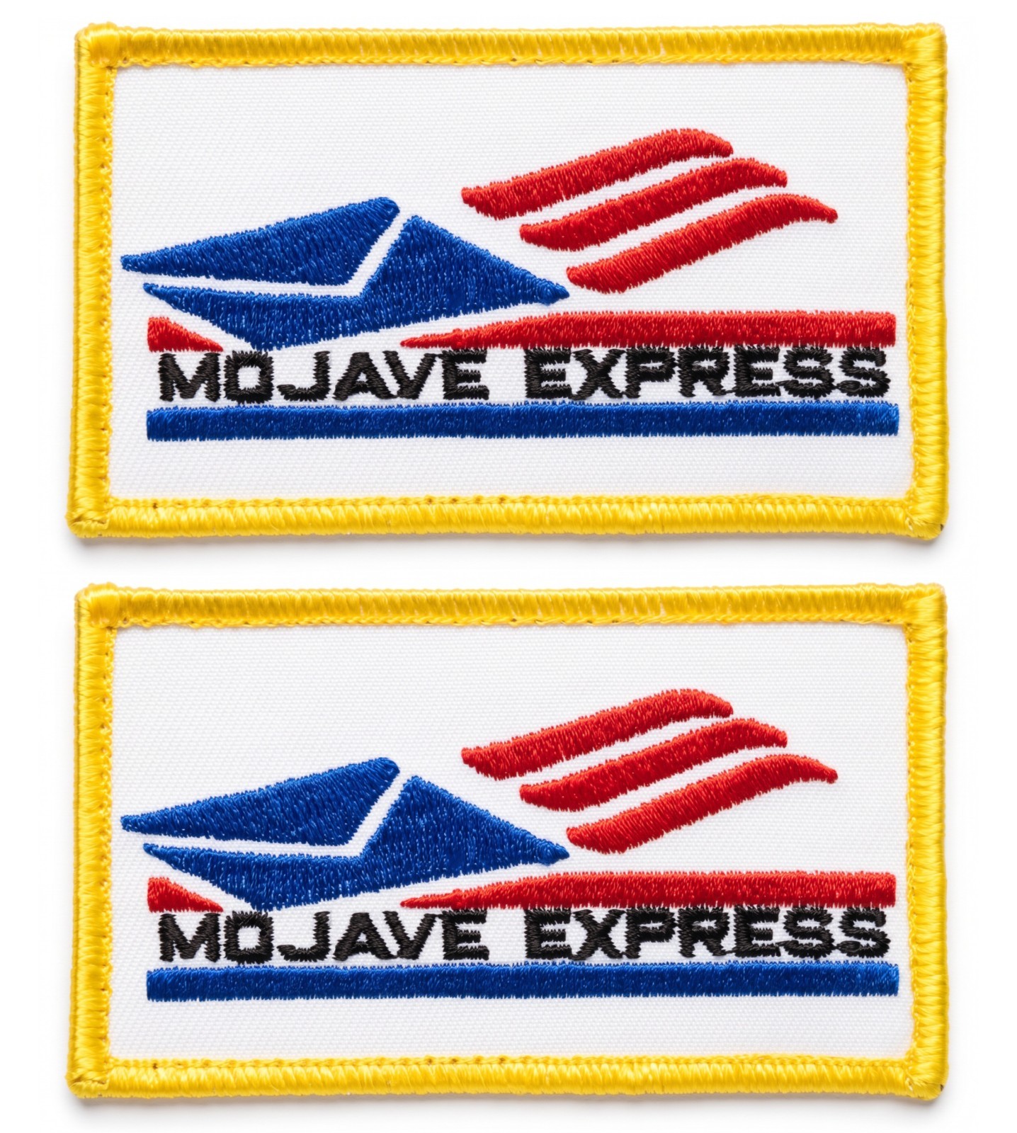 Mojave Express Fallout Game Courier Embroidered Patch | 2PC HOOK BACKING 3.5"x2"