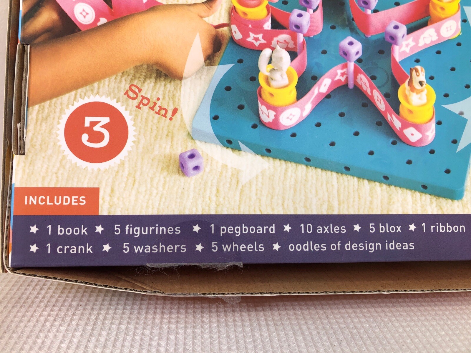 Goldie Blox & The Spinning Machine Read & Build Engineering Toy Complete Set EUC