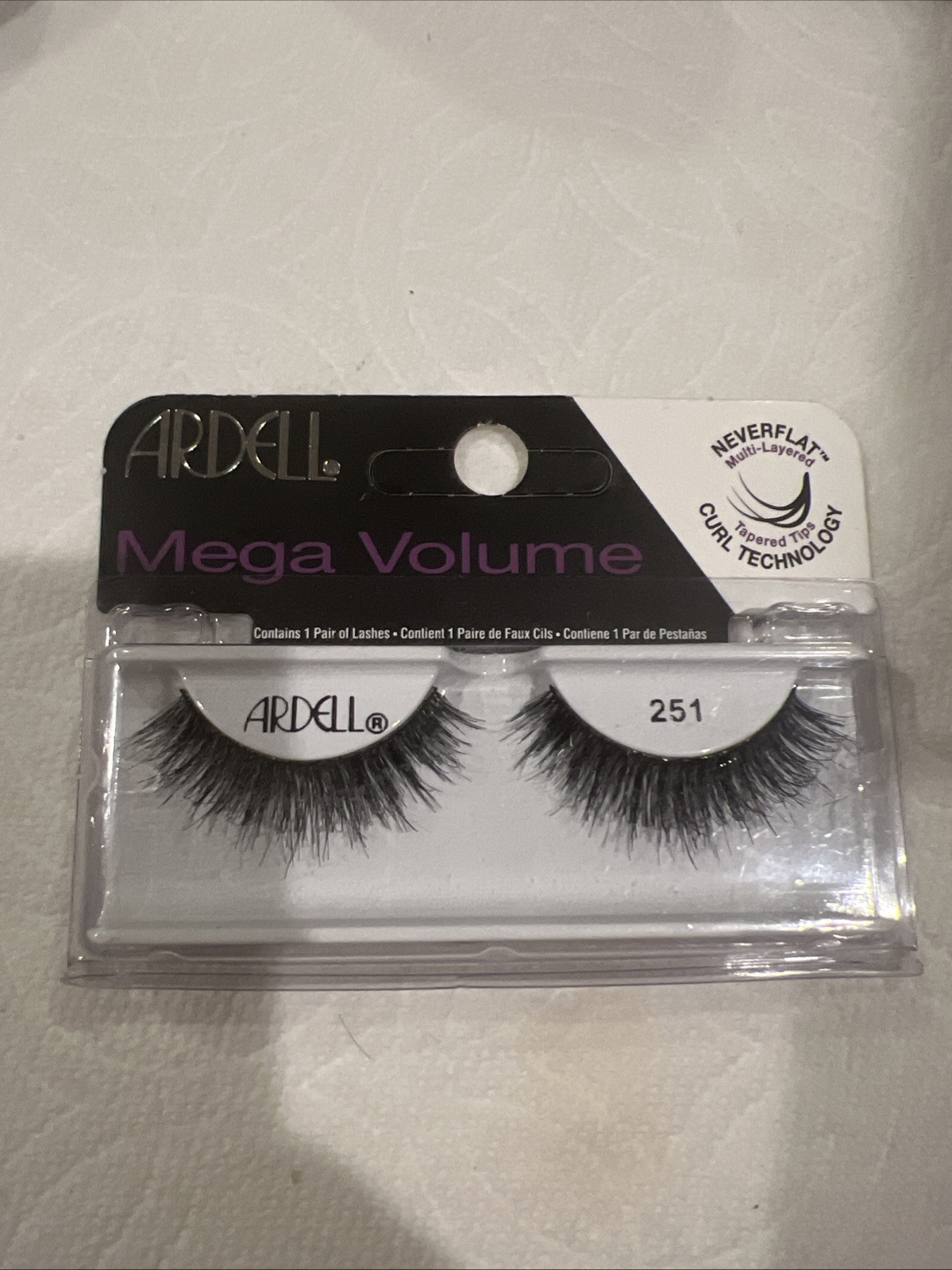 Ardell Professional Mega Volume Eye Lashes 1 Pack 251 Black  NEW