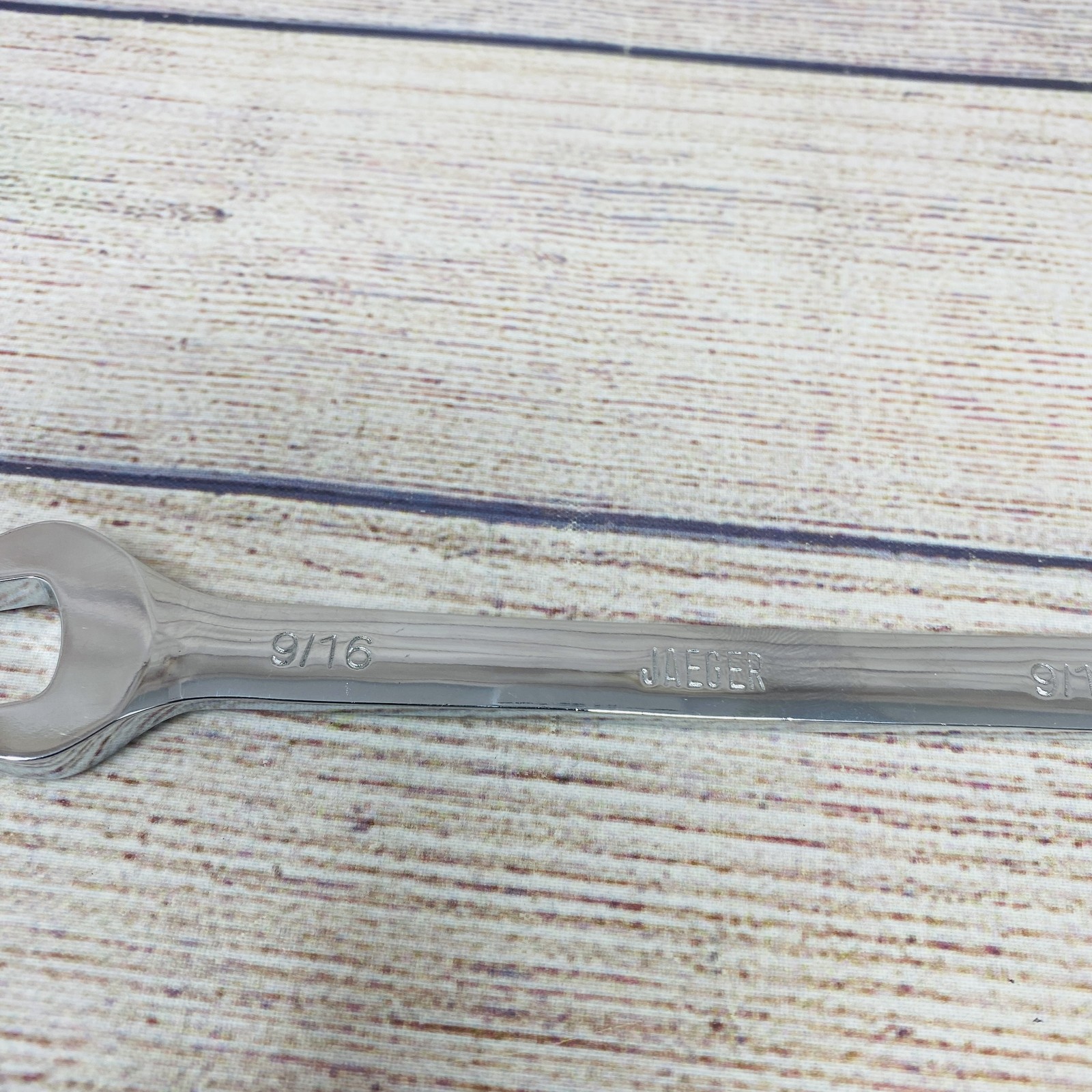JAEGER 9/16" Combination Ratcheting Wrench SAE Open End Box End Tool
