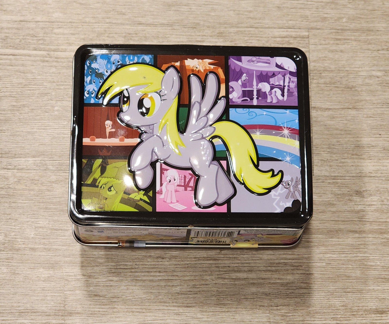 VINTAGE 2013 MY LITTLE PONY DERPY HOOVES TIN LUNCHBOX  P/O W/ OUT OG CARD SET 🔥