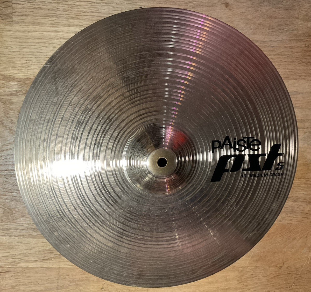 PAISTE pst516” Medium Crash Cymbal. Made In Germany