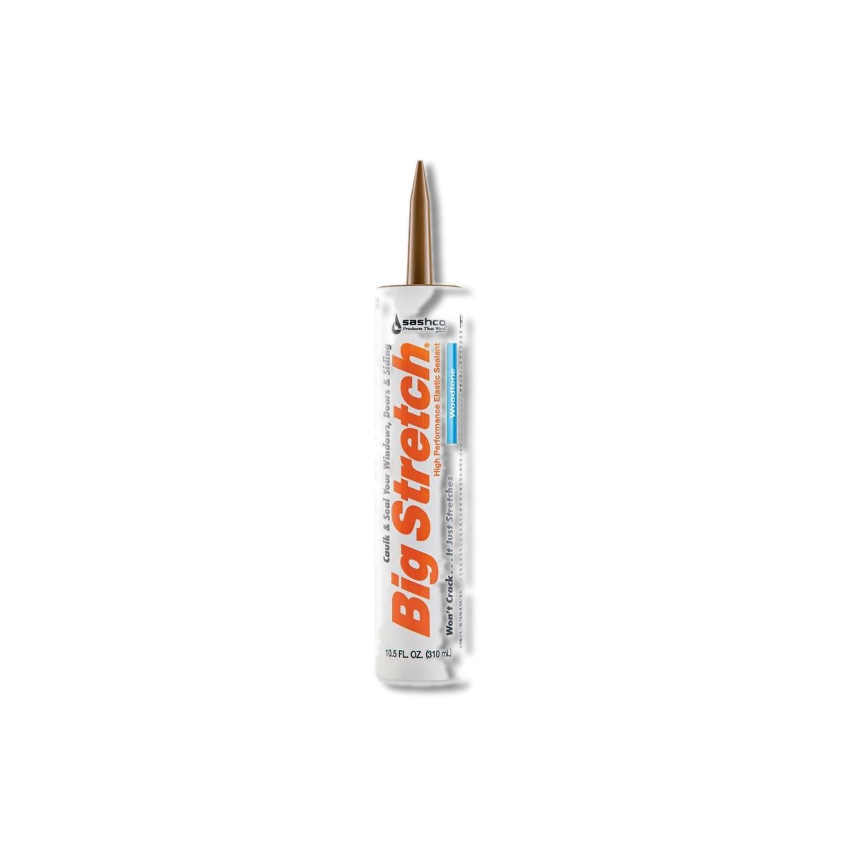 Sashco Big Stretch Woodtone Door/Siding/ Window Caulk 10.5 oz 10018 /12PK