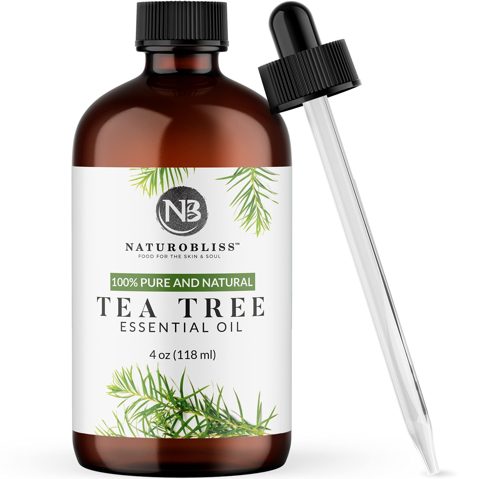NaturoBliss Essential Oil with Glass Dropper  100% Pure and Natural  Essentia...