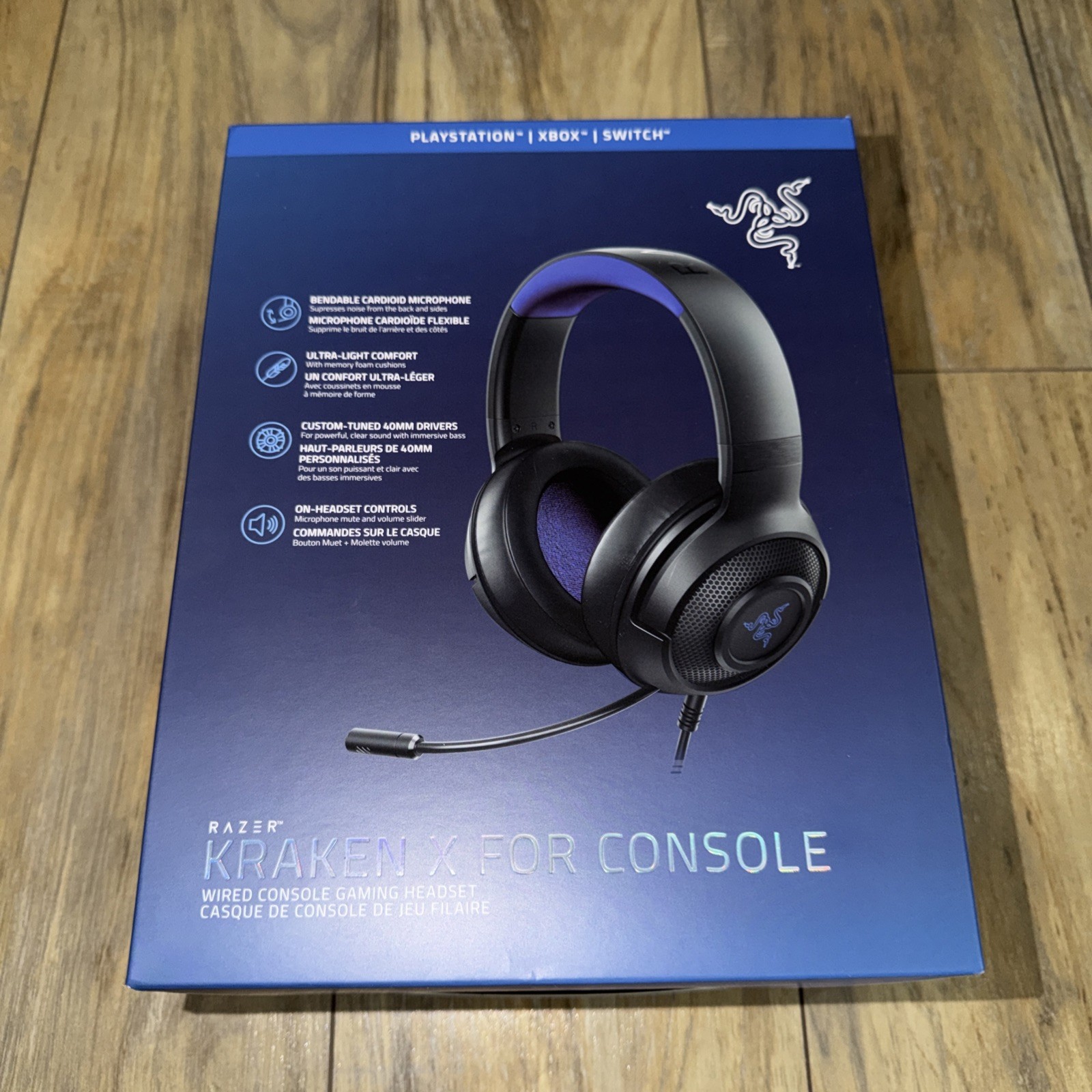 Razer Kraken X Wired Over the Ear Gaming Headset - Black
