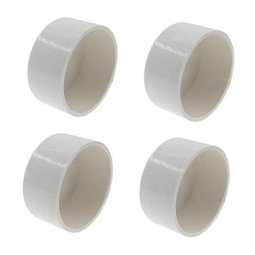 2.5 Inch PVC Pipe End Cap Fitting,SAFYY PVC Pipe Cap Plug,White Pipe Plug