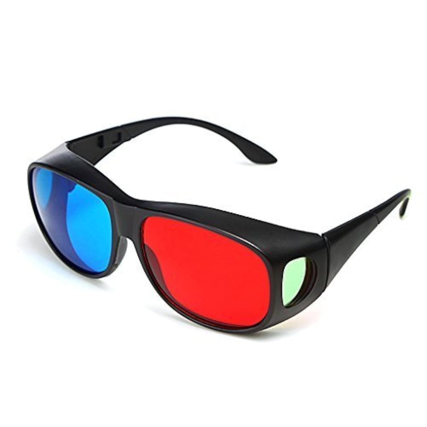 Red Blue Cyan Anaglyph 3D Glasses for Movies Games Simple Style, Free Shipping