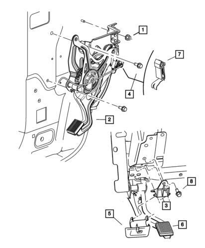 Genuine Mopar 2004-2008 Chrysler Pacifica Front Park Brake Lever 4683860AD
