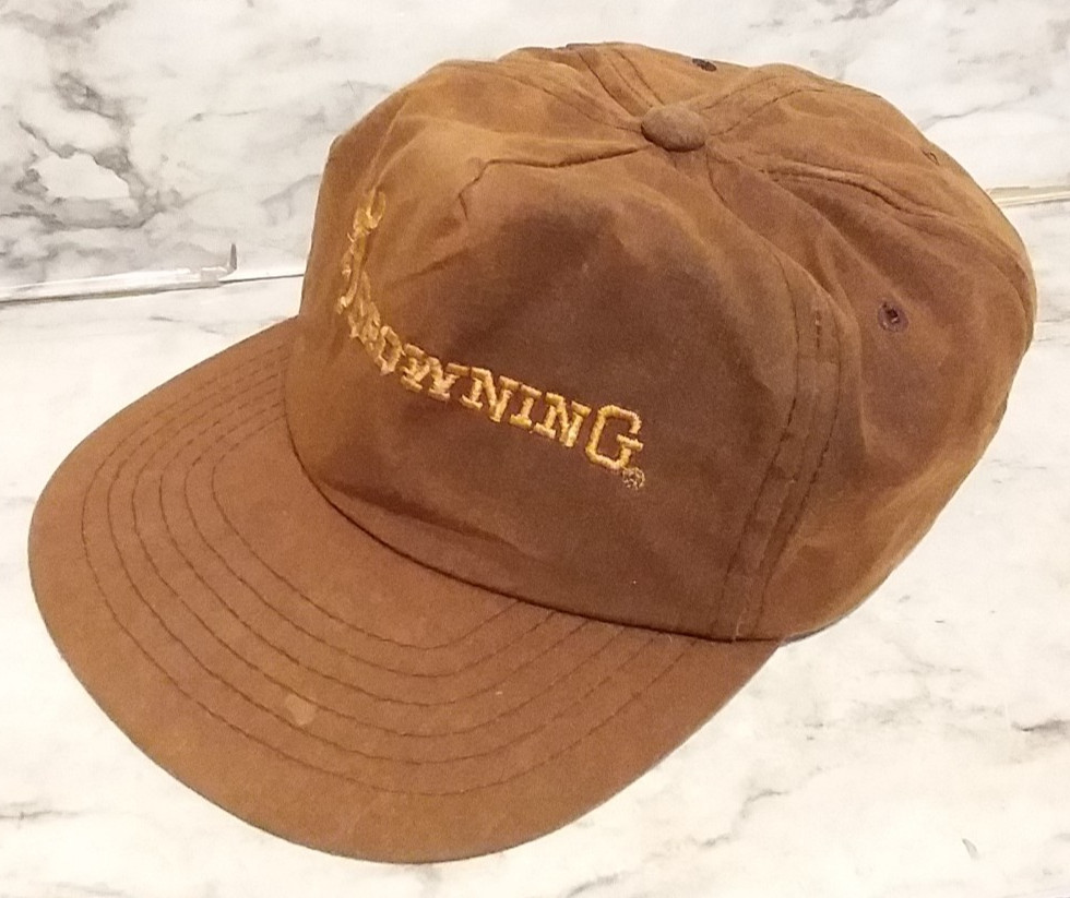 BROWNING Gun Co. Yupoong Trucker Baseball Hat Cap Strap Back Adult Brown