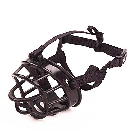 Basket Dog Muzzles-Soft Adjustable Breathable Mask Anti Biting Chewing Barkin...