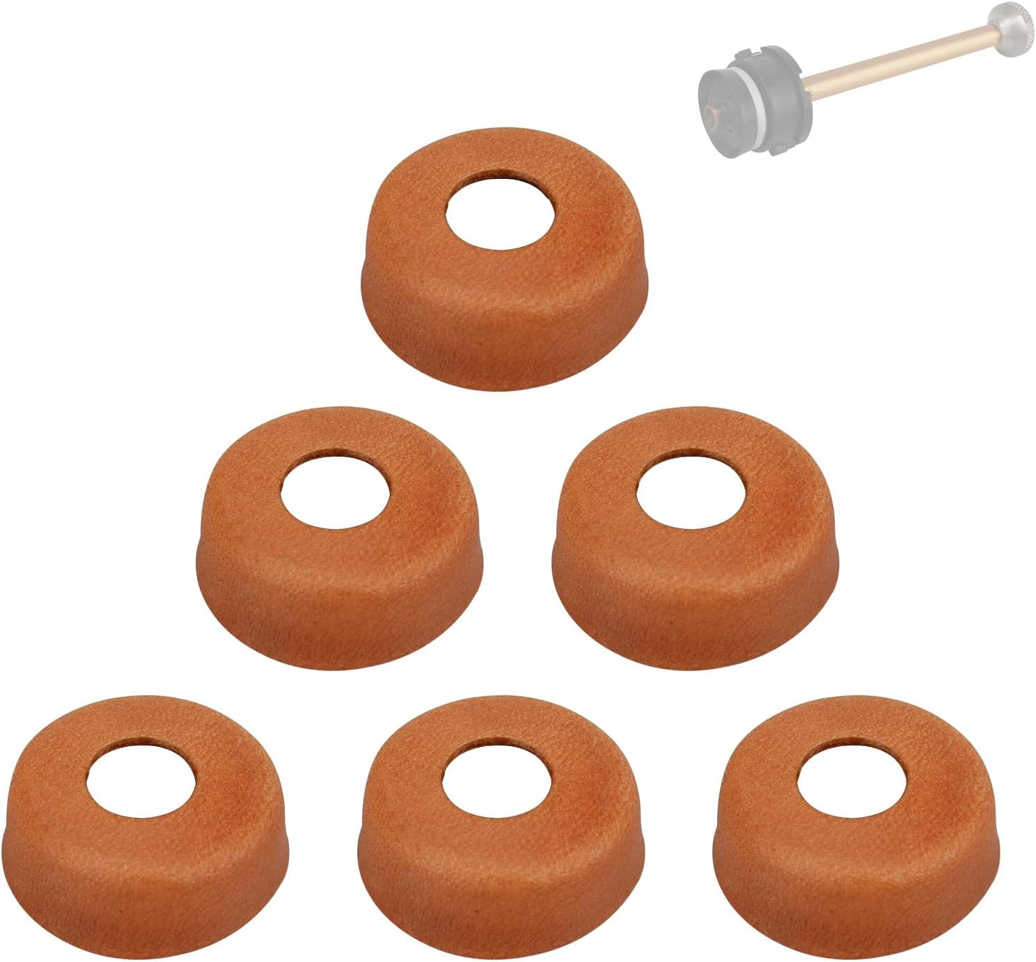 Leather Pump Cups for Coleman Gas Lanterns - 6 Piece Set