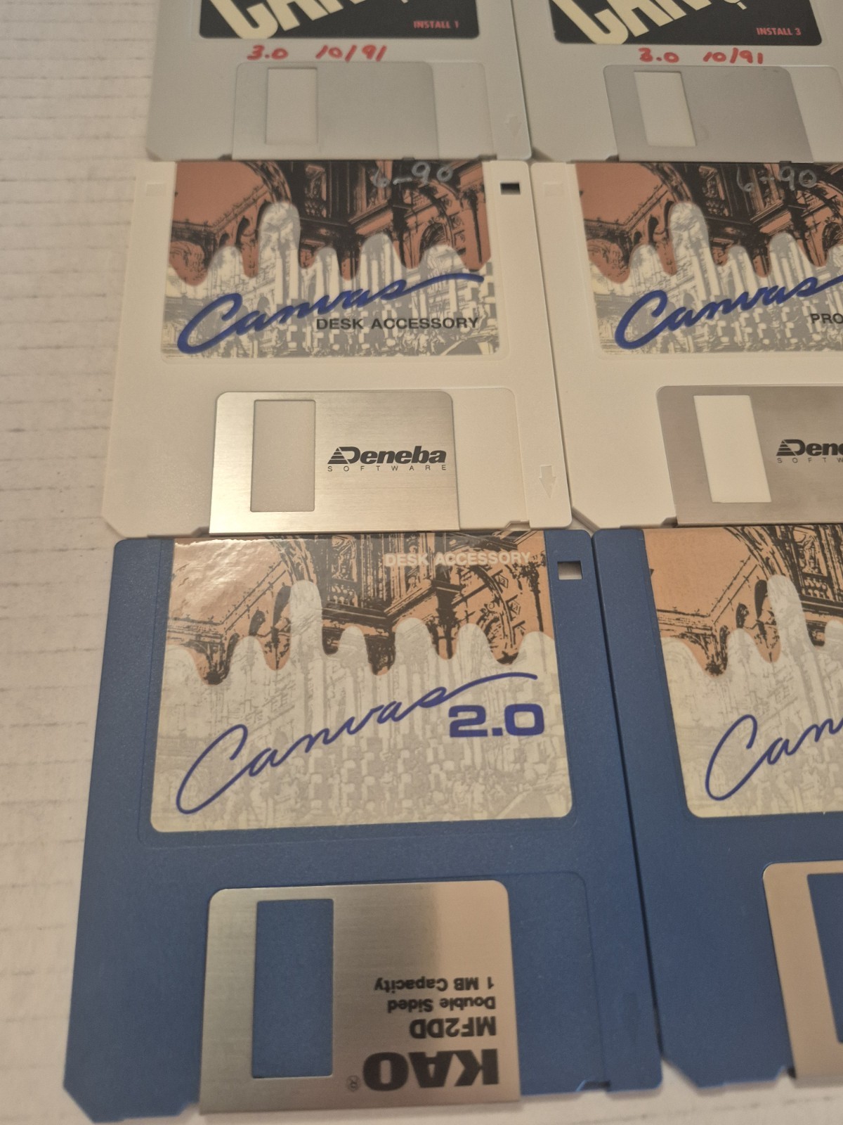 12 Vintage Collection Canvas Macintosh 3.5 Computer Disk UNTESTED