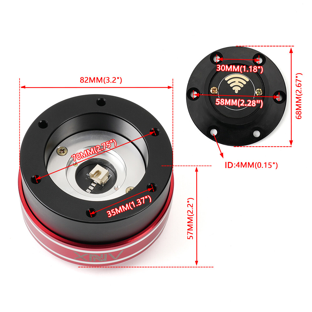 Racing Simulator Game Steering Wheel Quick Release Adapter 70mm For MOZA Simagic