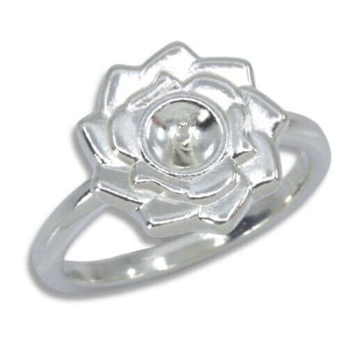 Flower Pearl Ring Mounting