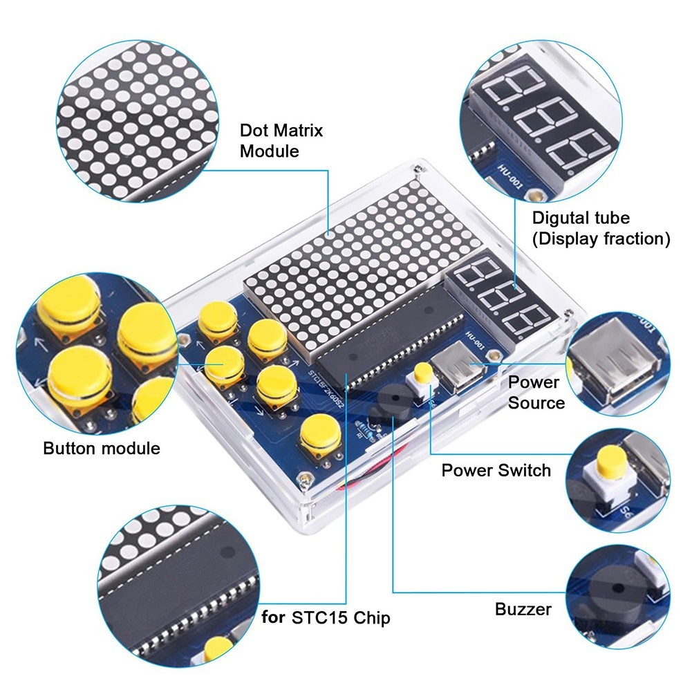 Comprehensive For DIY Kit for Assembling a Functional Game Console Unit