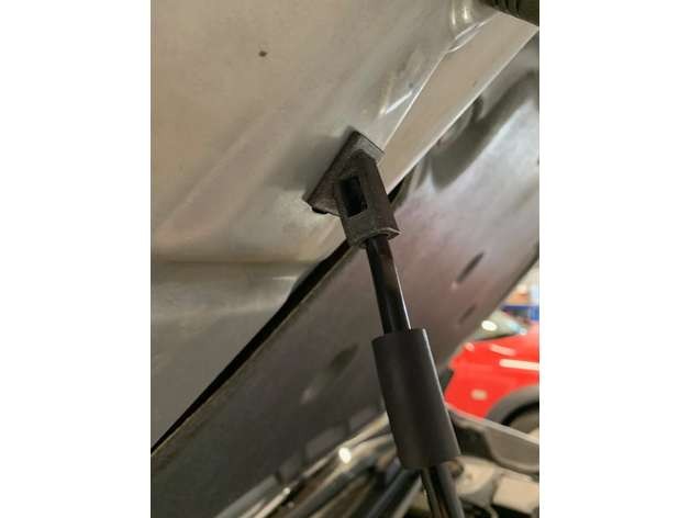 Subaru Impreza Hood Support Rod End Cap 3D Printed ASA-CF Replacement Part