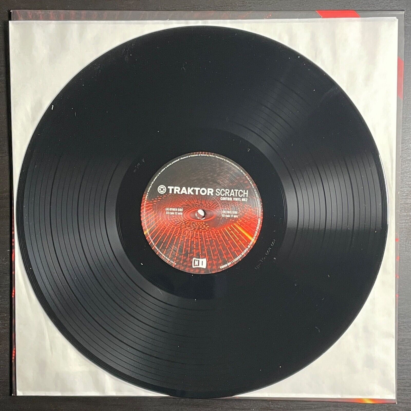 Native Instruments Traktor Scratch Pro Control Vinyl Mark 2 MK2 Black Record NM