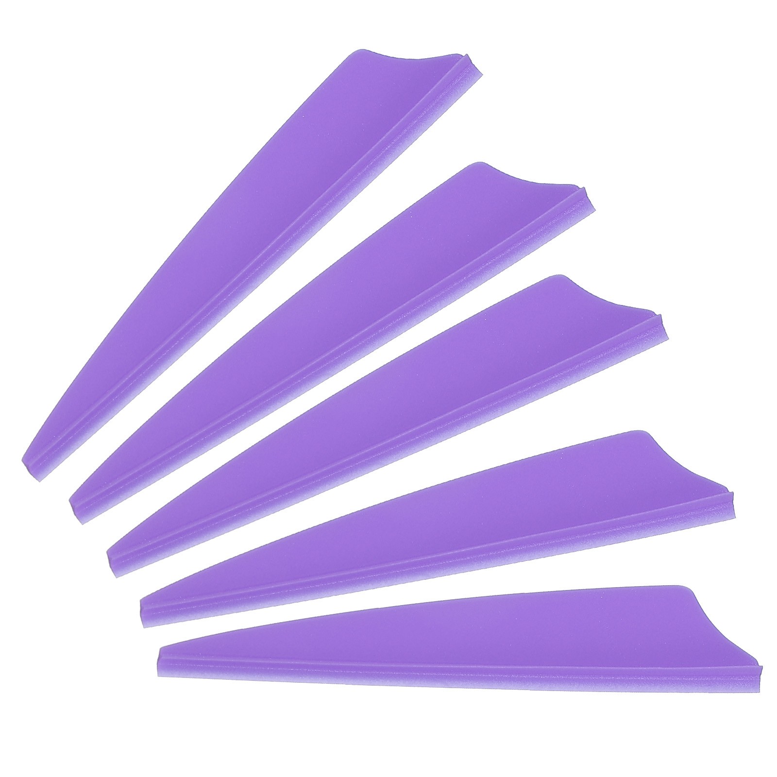 Arrows Vanes, 100 Pack 2.5 Inch Arrow Fletching Archery Shield Fletch, Purple