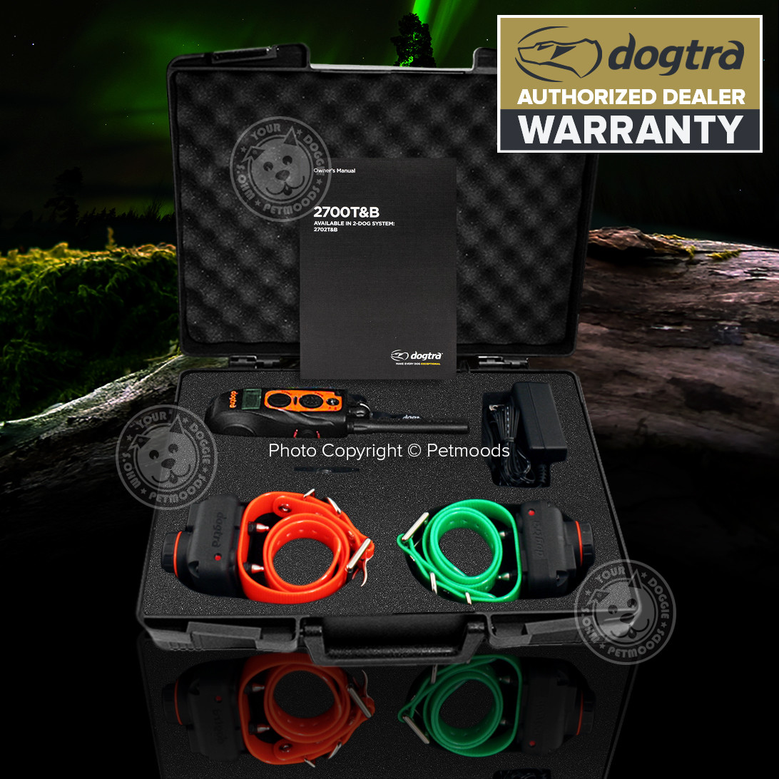Dogtra 2702T&B Remote 2-Dog Training Beeper Collars Trainer System Train & Beep