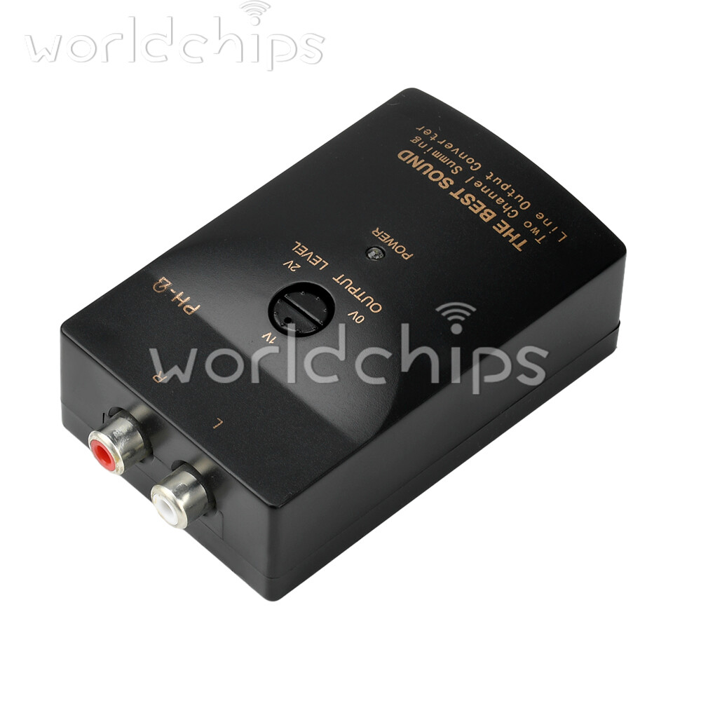 PH-2 Level Car Speaker High to Low Subwoofer Audio Converter With Delay Function