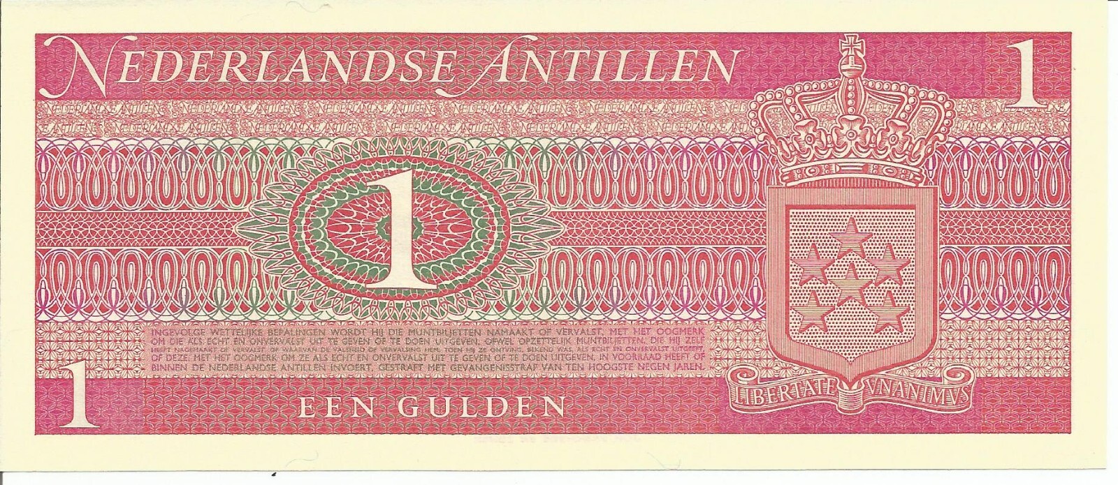 Netherlands $1 Een Gulden Note - UNC - Banknote # 1