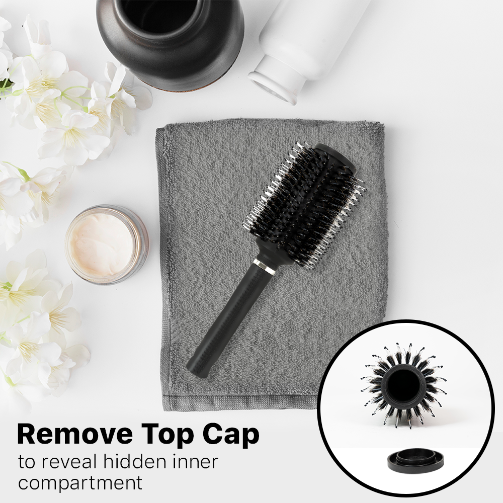 Real Hidden Inner Compartment Hair Brush Diversion Safe Stash Secret Container