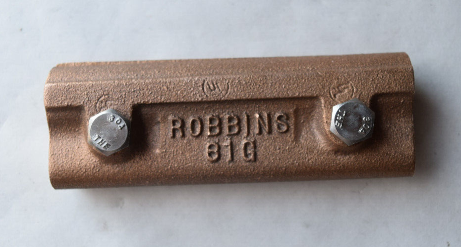 Robbins Combination Splicer Copper No. 61G or 53??, Lightning & Grounding Bronze