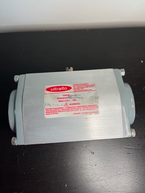 ULTRAFLO 100-080-DA Double Acting Valve Actuator 140 Max PSI
