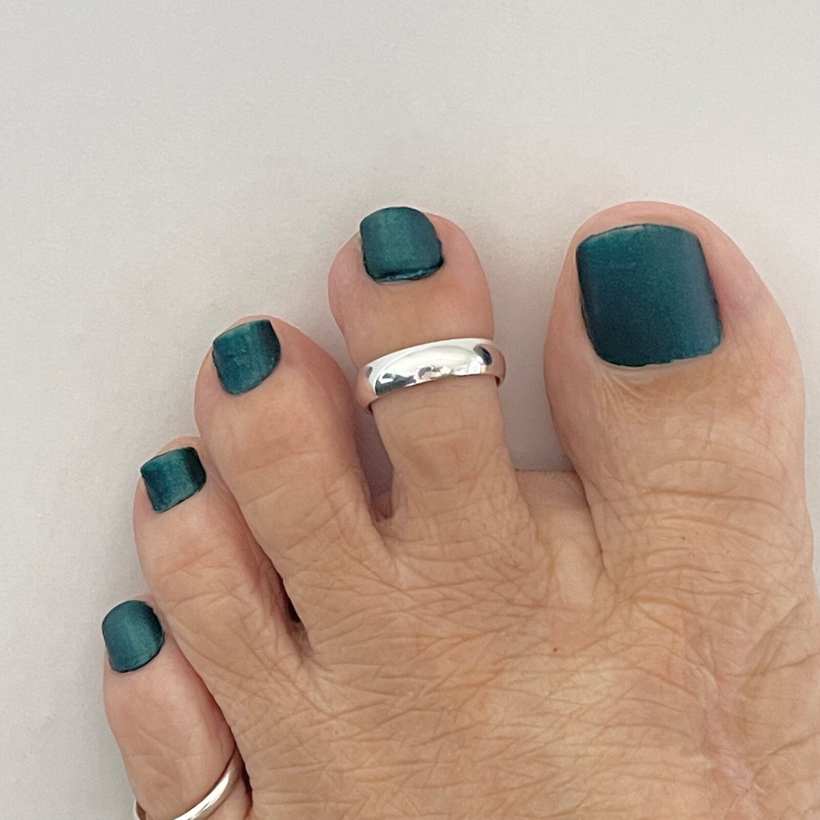 Sterling Silver 4MM Band Toe Ring, Silver Ring, Midi Ring, Pinky Ring, Rings