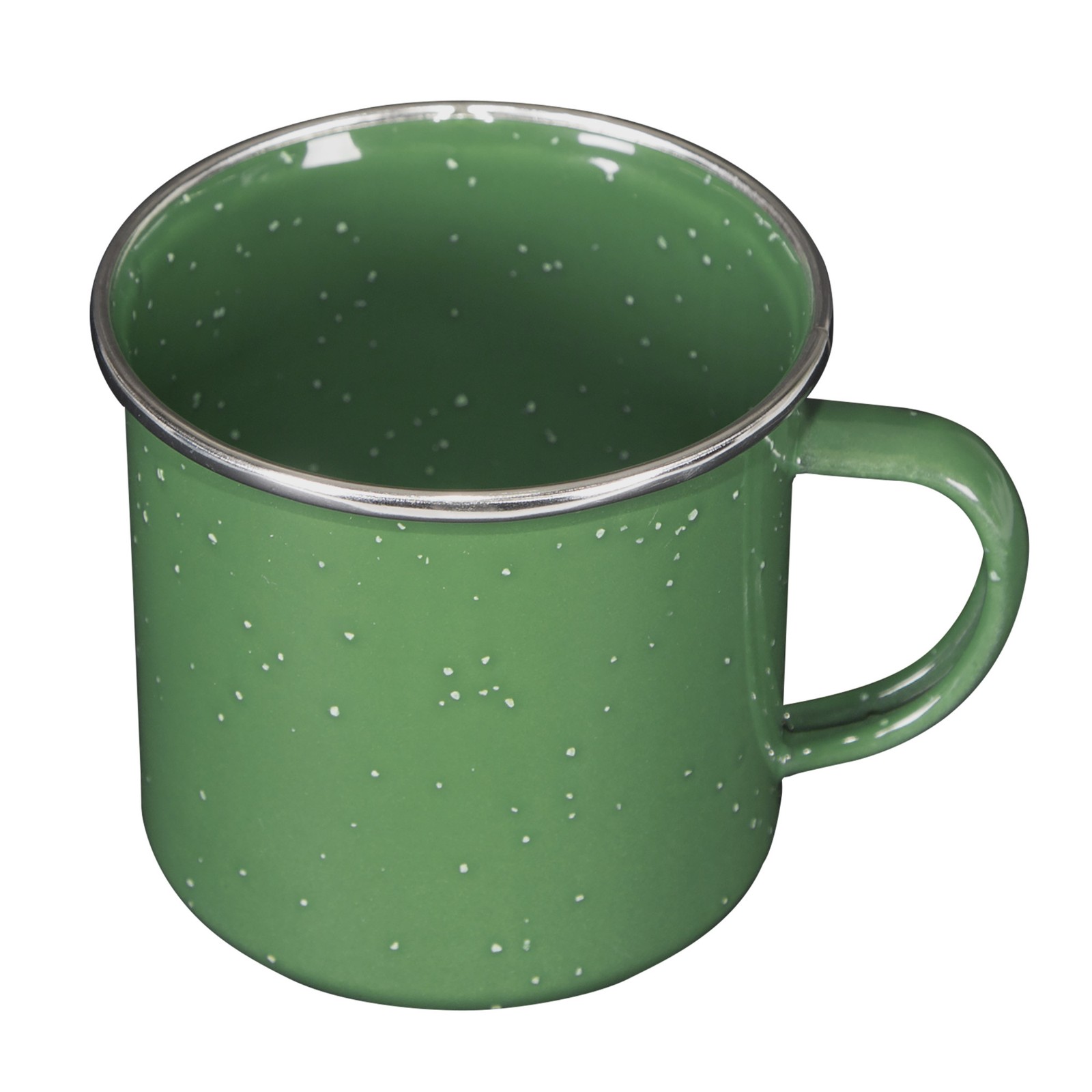 Stansport Deluxe 24-Piece Enamel Tableware Set - Green