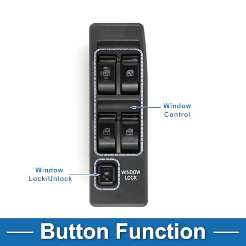 Power Window Switch No.MR753373 Front Left Driver Side Window Control Switch