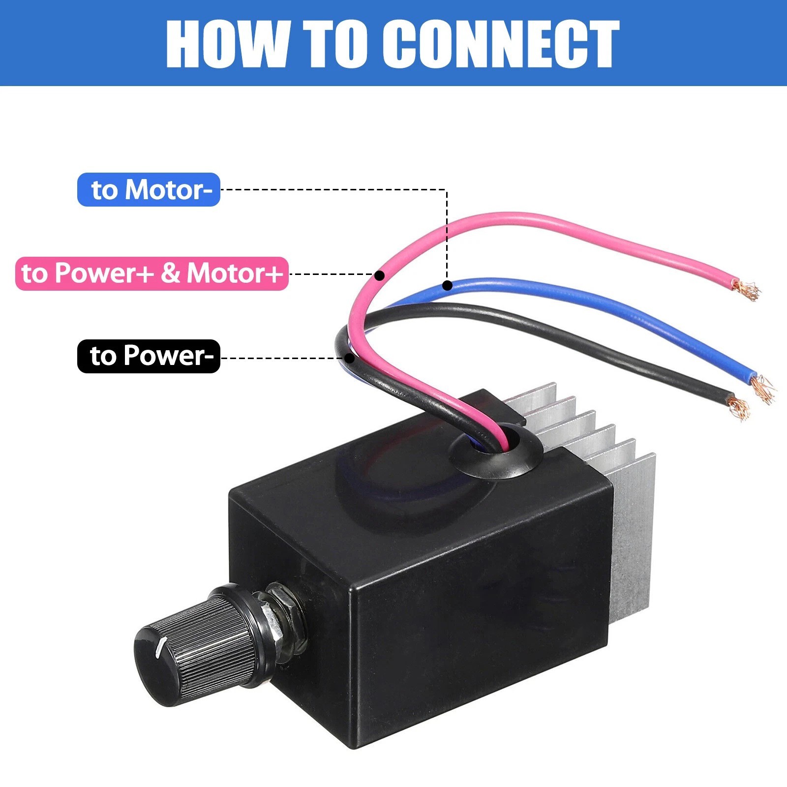 2x DC12V/24V 10A PWM Control Module for Fan Motor Speed Ventilation System