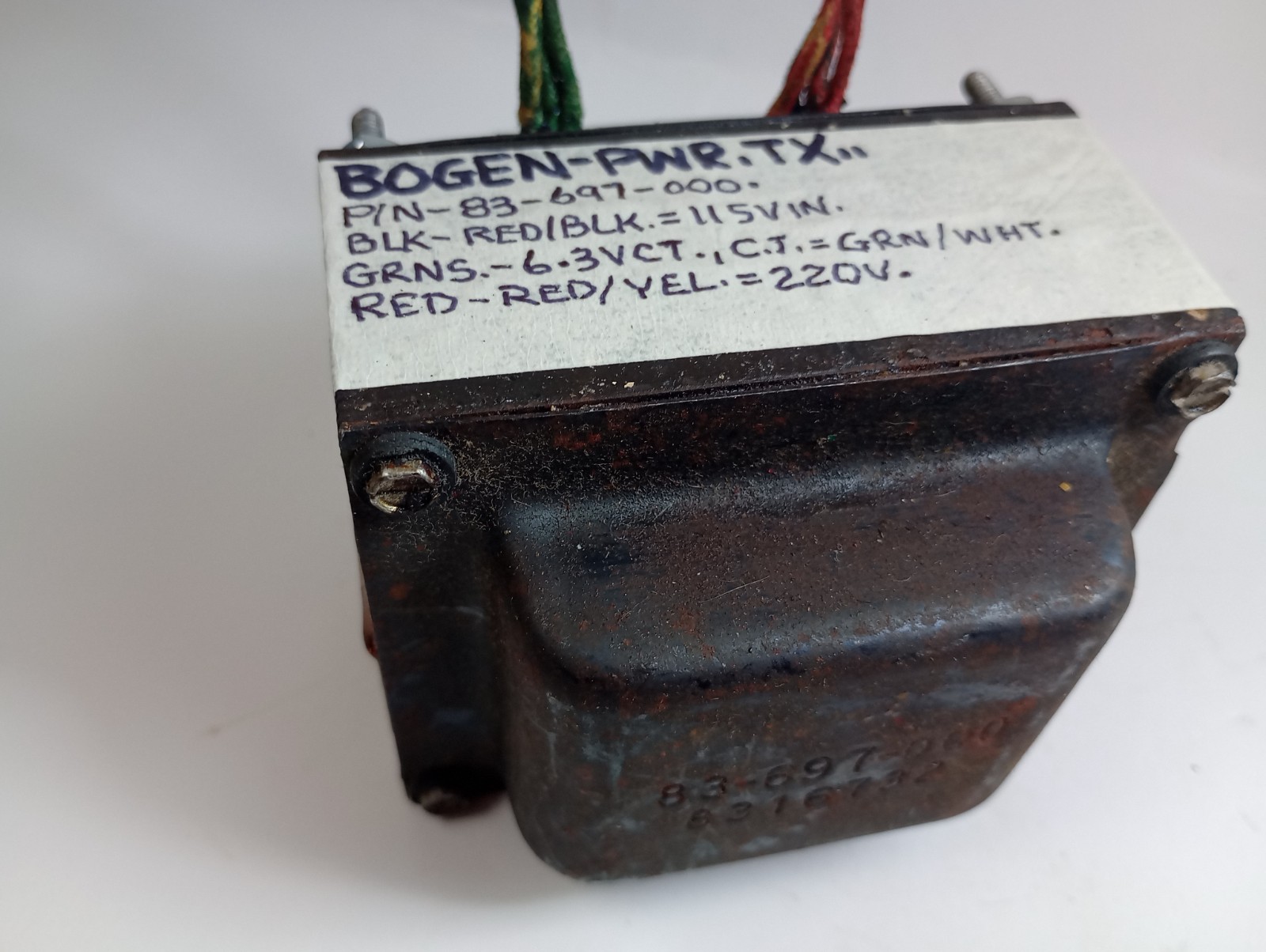 1 Bogen 83-697-000 Power Transformer -Tests Good