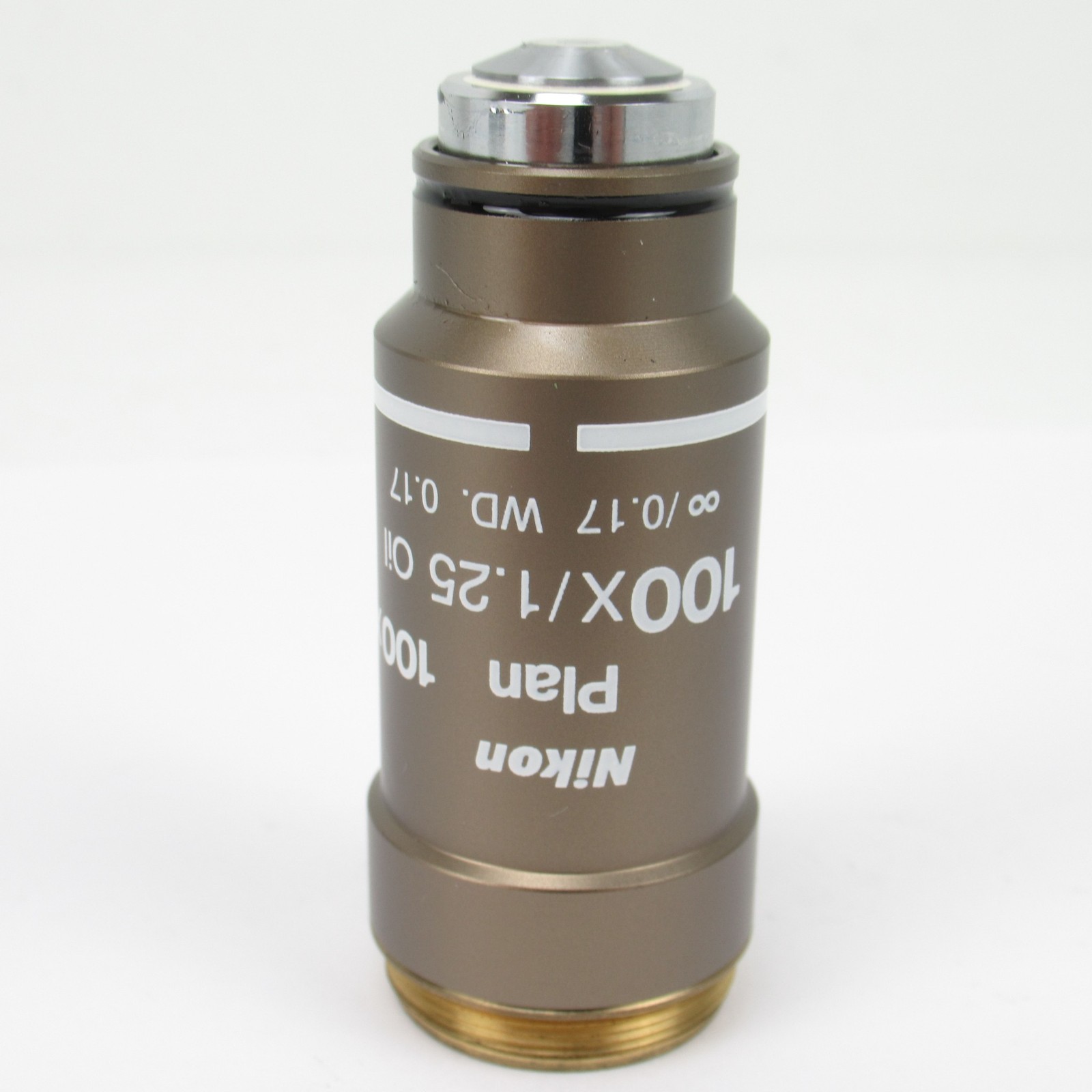 NIKON PLAN 100X/1.25 OIL INFINITY CORRECTED CFI ECLIPSE MICROSCOPE OBJECTIVE