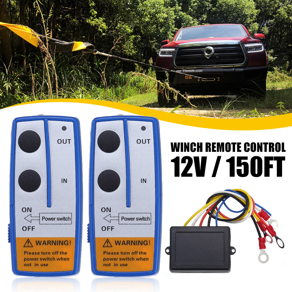 12V 150ft Winch Wireless Remote Control Switch Handset Kit For ATV SUV UTV