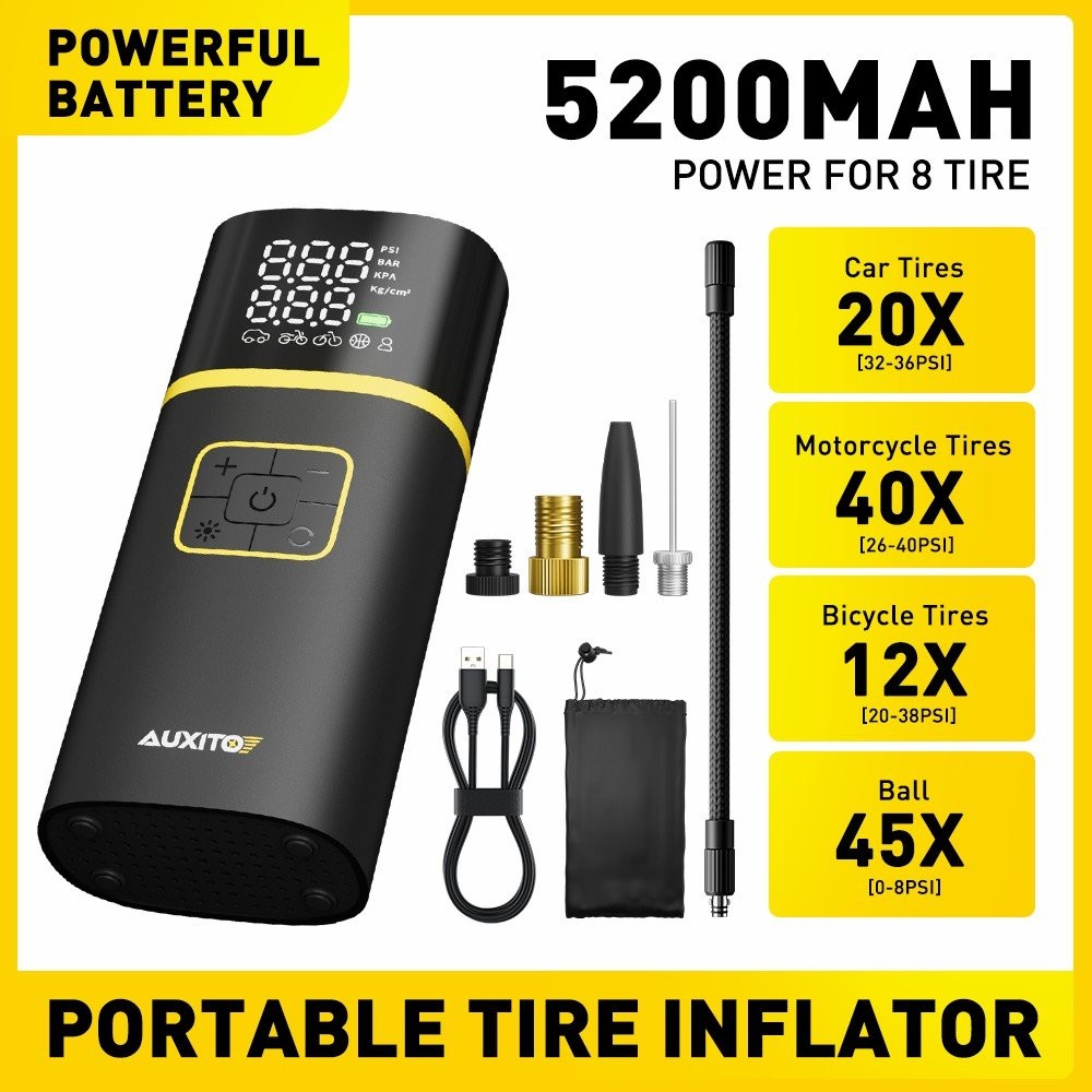 150PSI Car Tire Inflator 12V Digital Car Air Pump Compressor Electric Air Pump