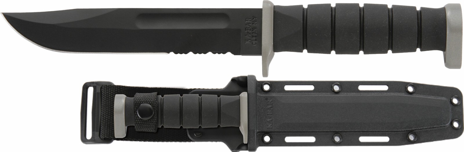 KABAR 1282 D2 Steel Fighting Military Tactical Combat Knife Hard Plastic Sheath