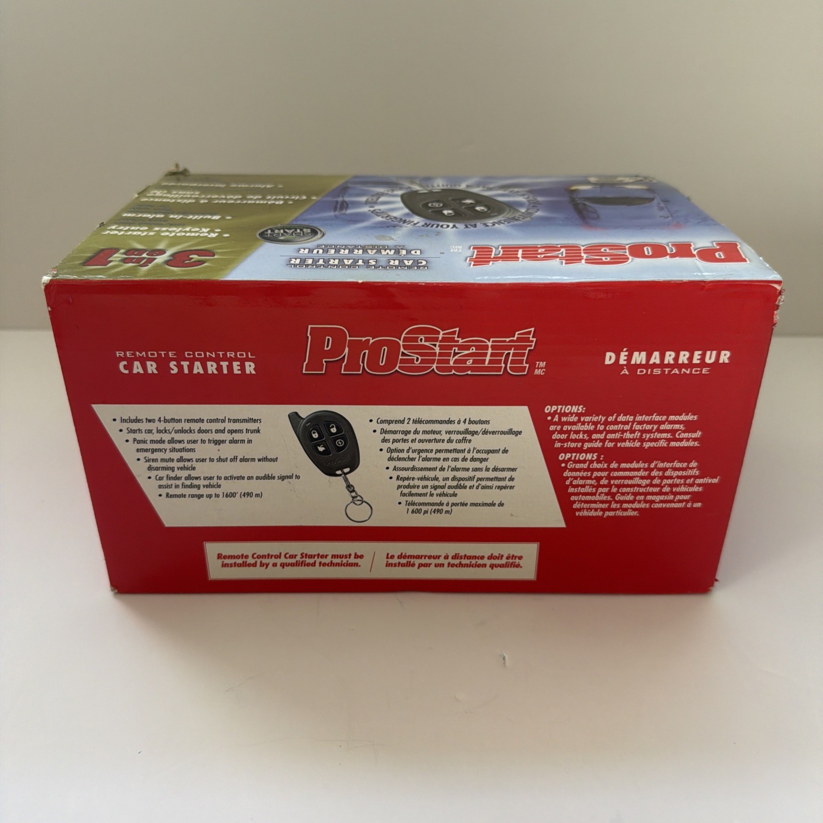 ProStart Remote Control Car Starter 3 In1 CT-5072 Automatic/Manual Keyless Entry