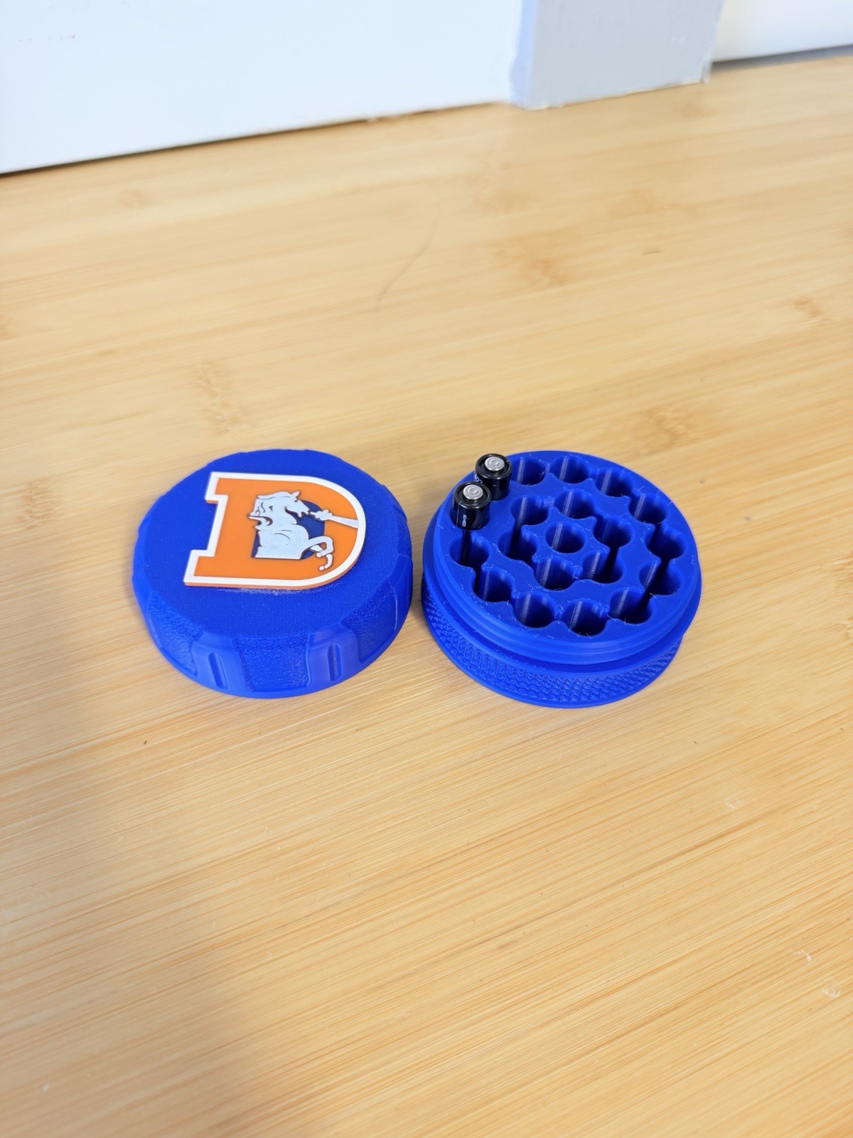 Pocket Ammo Storage Container- 9mm with Denver Broncos Retro Logo