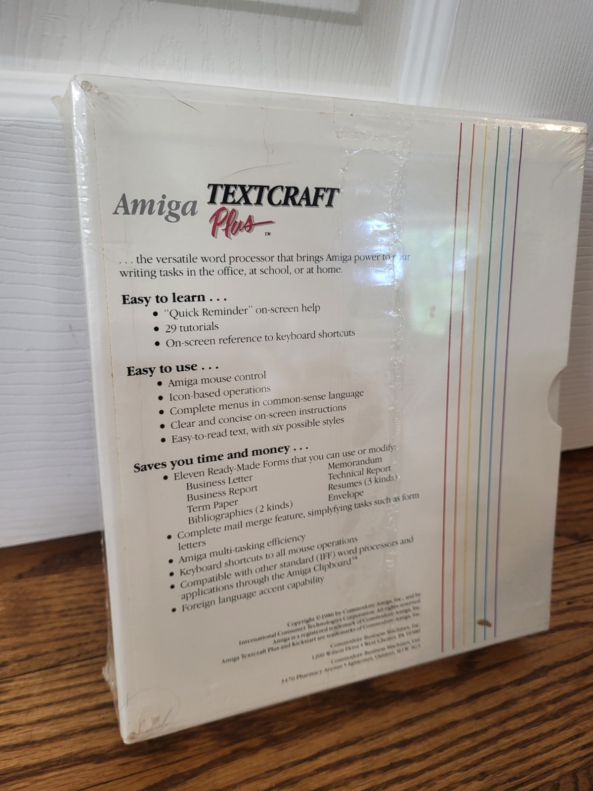 Commodore Amiga Textcraft Plus Complete SEALED IN BOX!!!! rare Htf