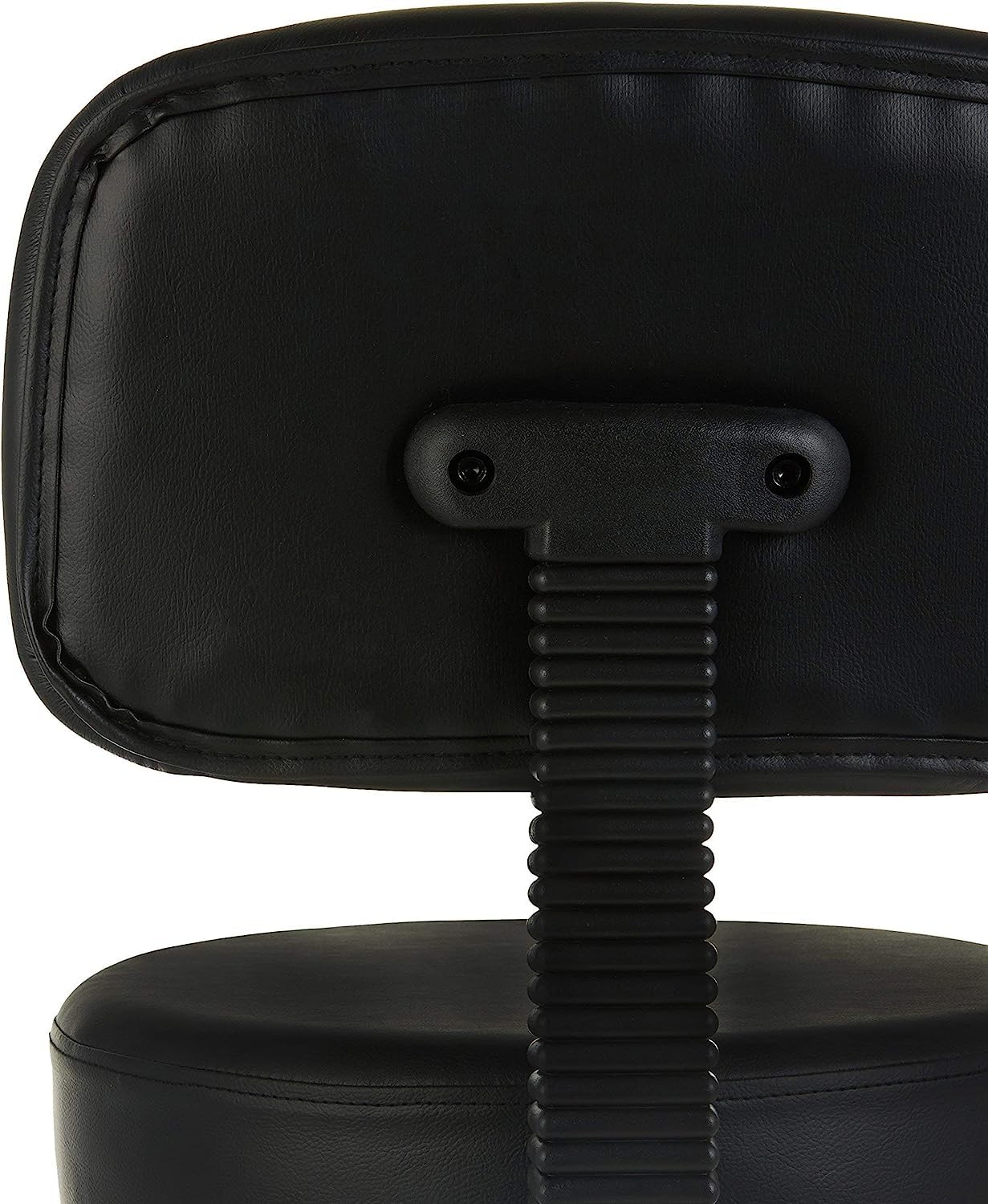 AmazonBasics Adjustable Drafting Spa Bar Stool w/ Foot Rest, Wheels - Black