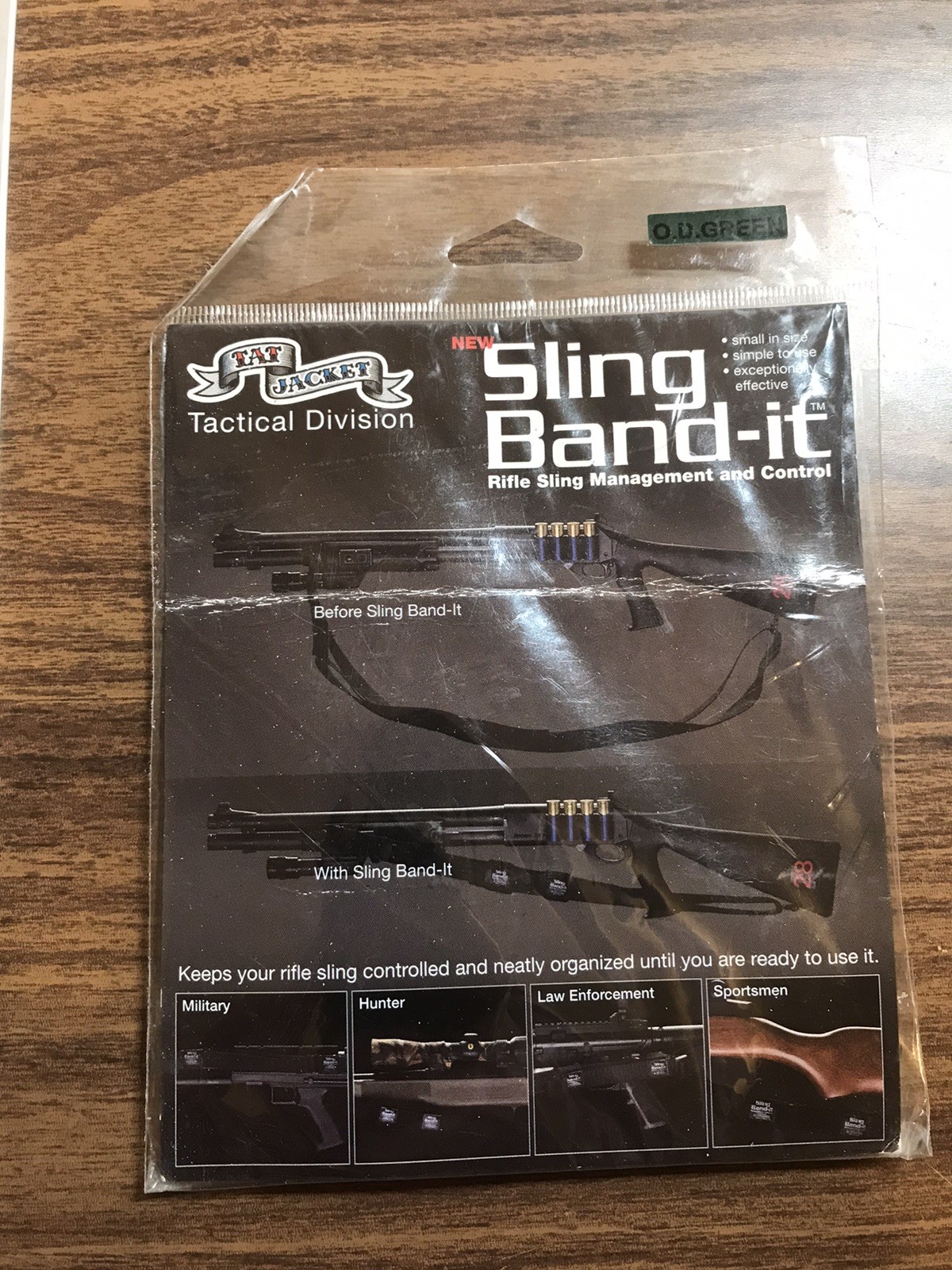 New Sling Band-it Rifle/Shotgun Sling Management And Control In OD Green