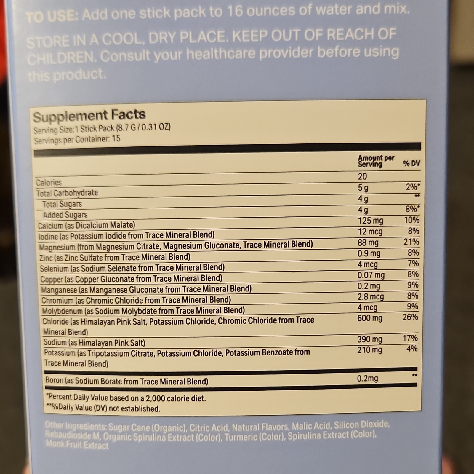 Proper Hydration Boost Electrolytes Powder + Trace Minerals Stick Packs