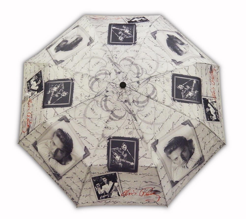 Umbrella Elvis Presley The King of rock and roll umbrella white black e8676