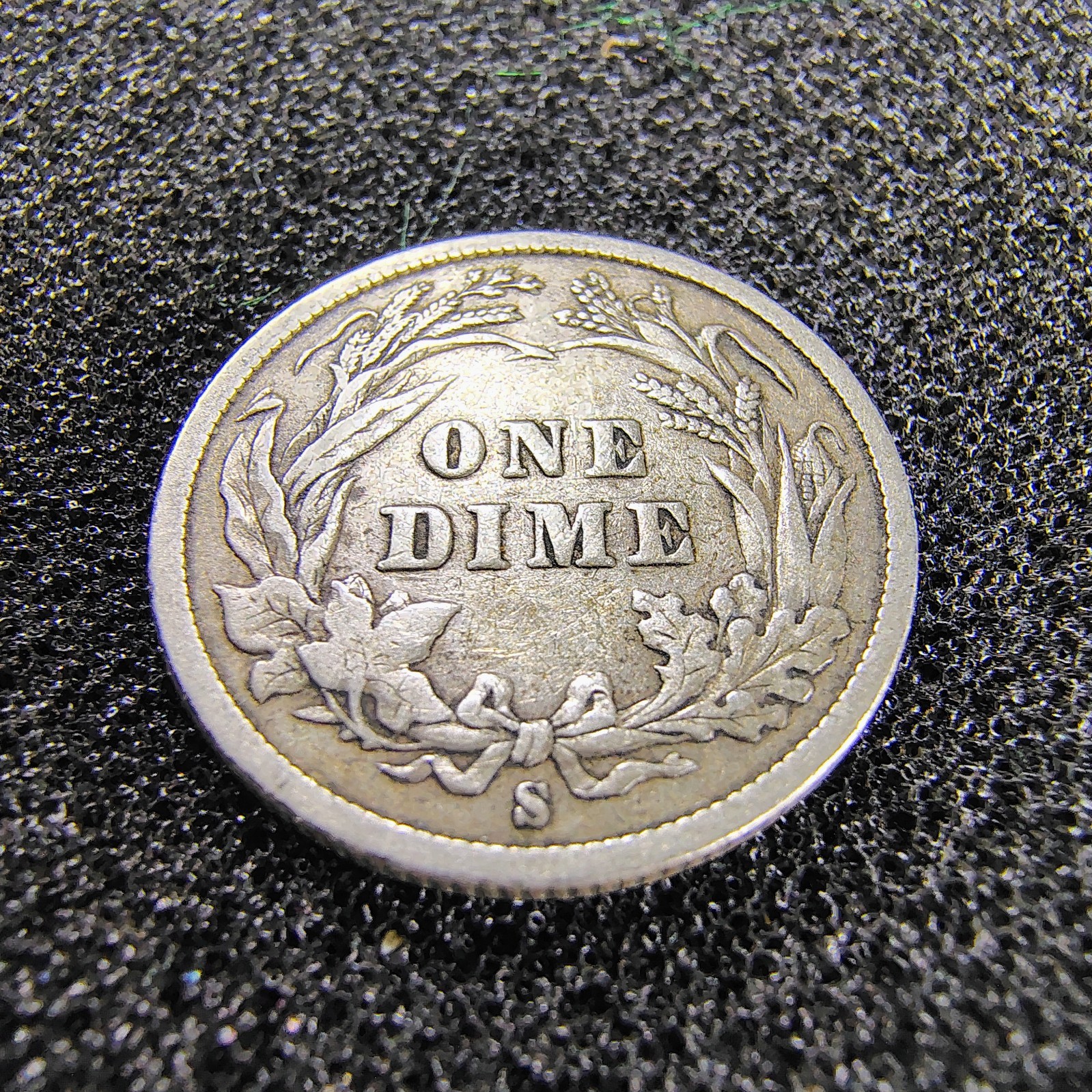 1895-S Barber Dime 10C - Better Date - San Francisco Mint - F-VF - Light Toning