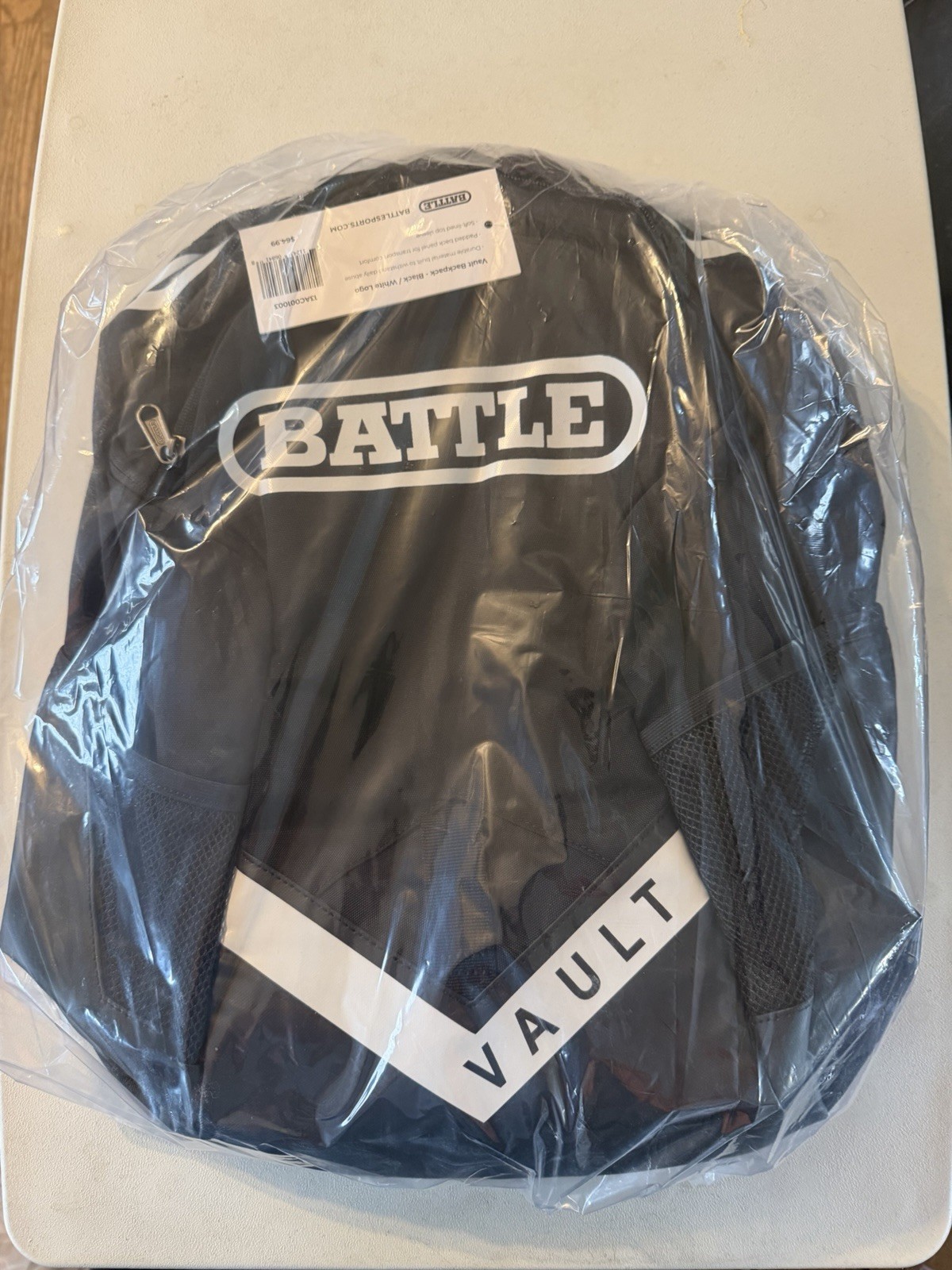 Battle Sports Vaults Athletic Backpack | Black White - Durable Material