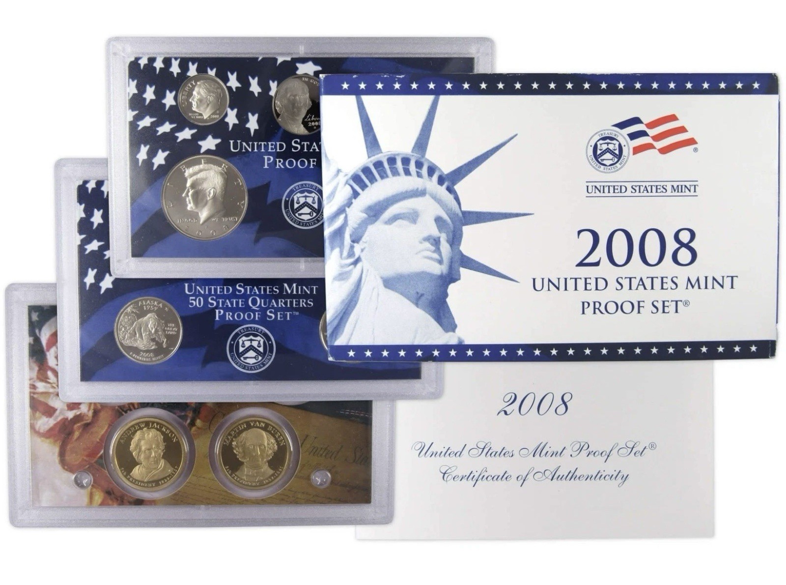 2008 Clad Proof Set U.S. Mint Original Government Packaging OGP COA