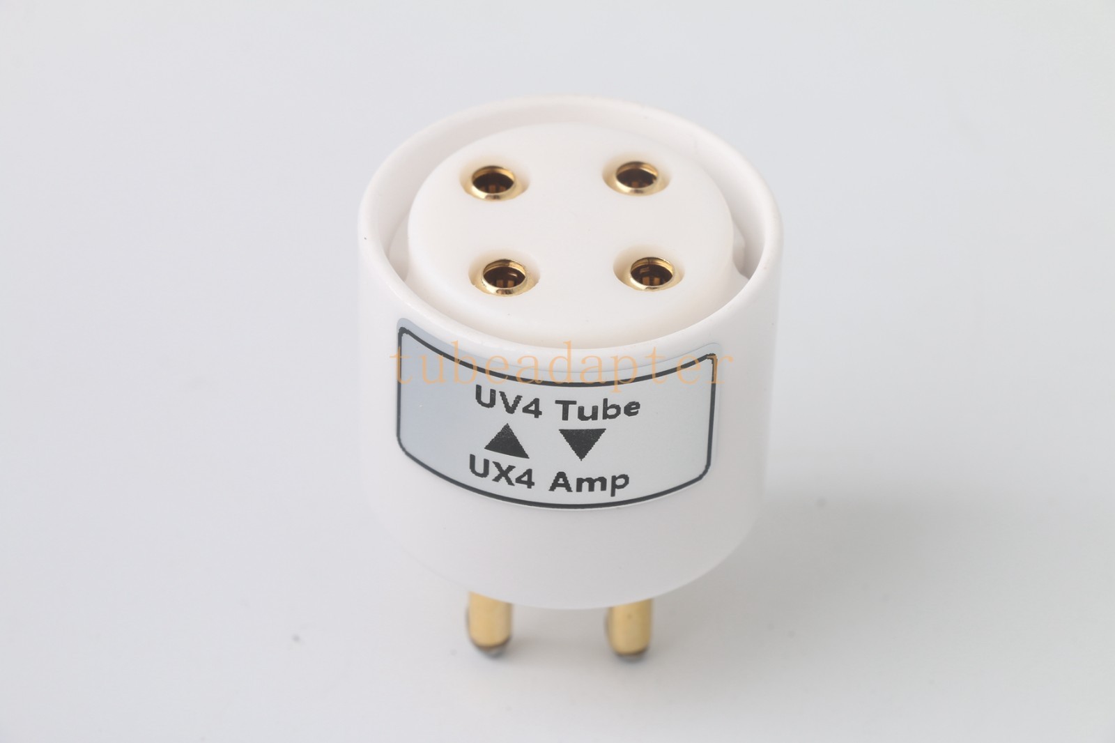 1pcs UX4(amp socket) to UV4 tube converter adapter