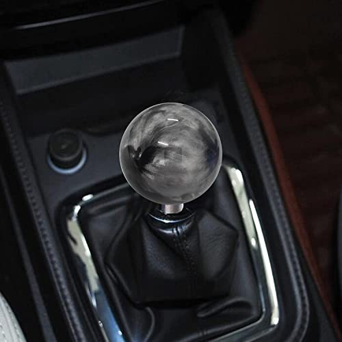 Round Ball Marble Style Shift Knob Universal Manual Shift Knob Spherical Gray
