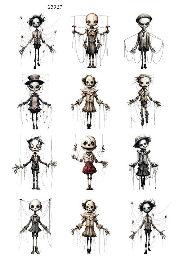 Zombi Dolls - Ceramic Decals- Enamel Decal  - Glass Decal- 23927
